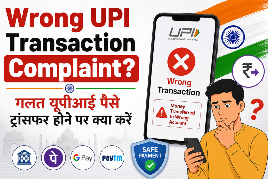 Wrong UPI Transaction Complaint