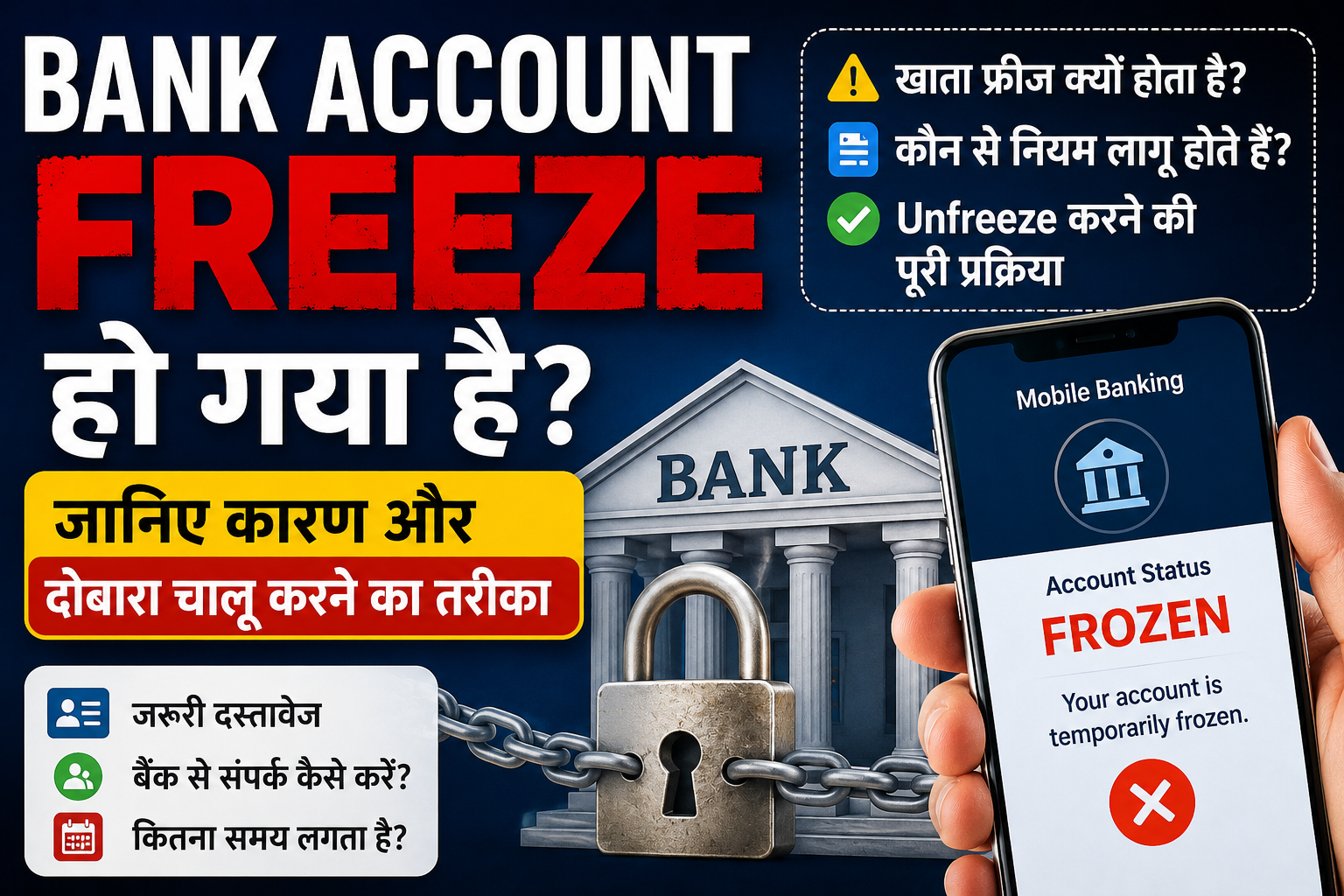 Bank Account Freeze Ho Gaya Hai?